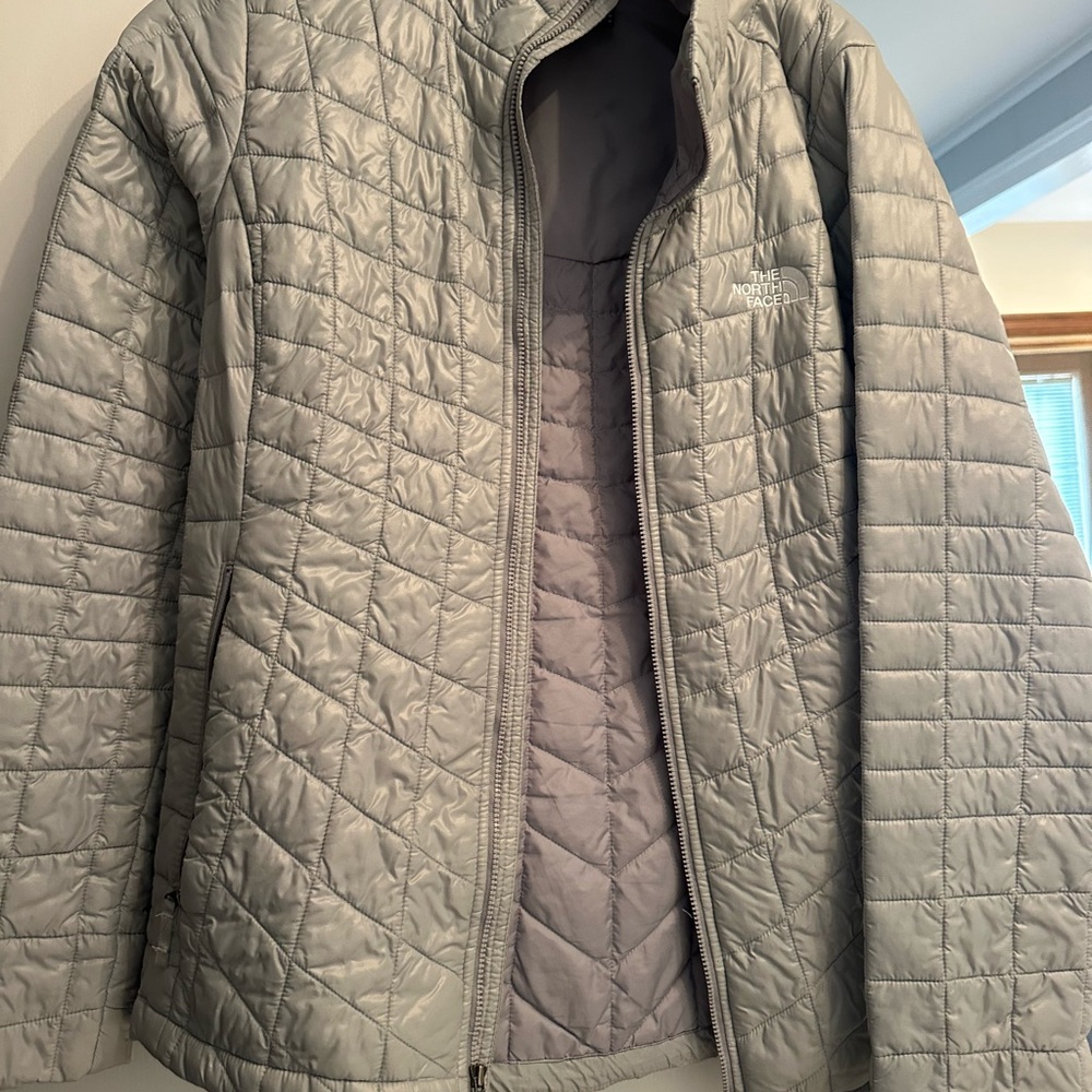 The North Face Silver Quilted Jacket